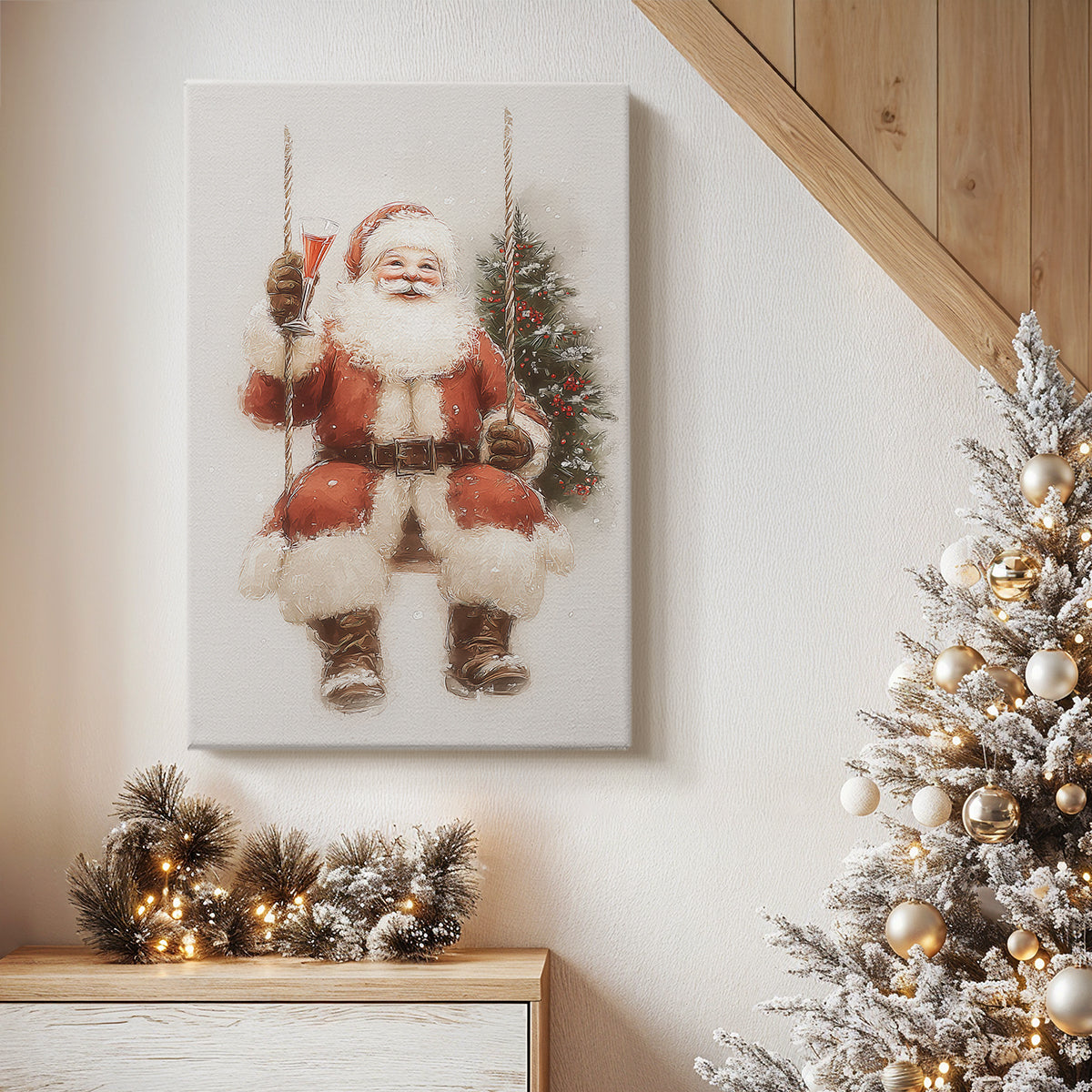 Chapel of Tinsel-Gold Whisper - Canvas Art Print