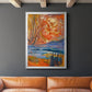 Cadmium Winter Solstice II - Modern Framed Canvas Print