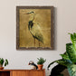 Gold Crane at Dusk II - Premium Canvas Framed in Barnwood - Ready to Hang