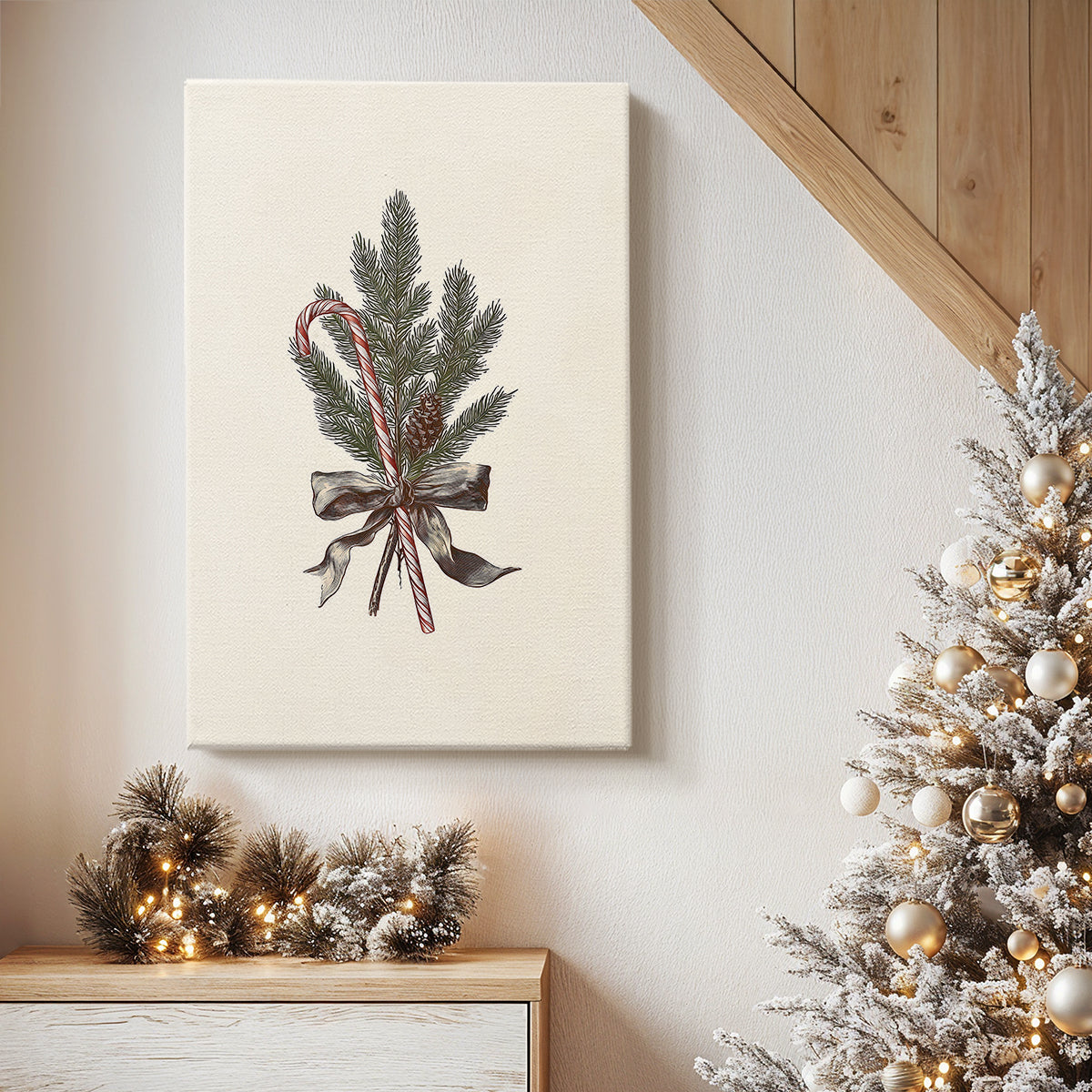 Evergreen of Pearled Carol - Canvas Art Print