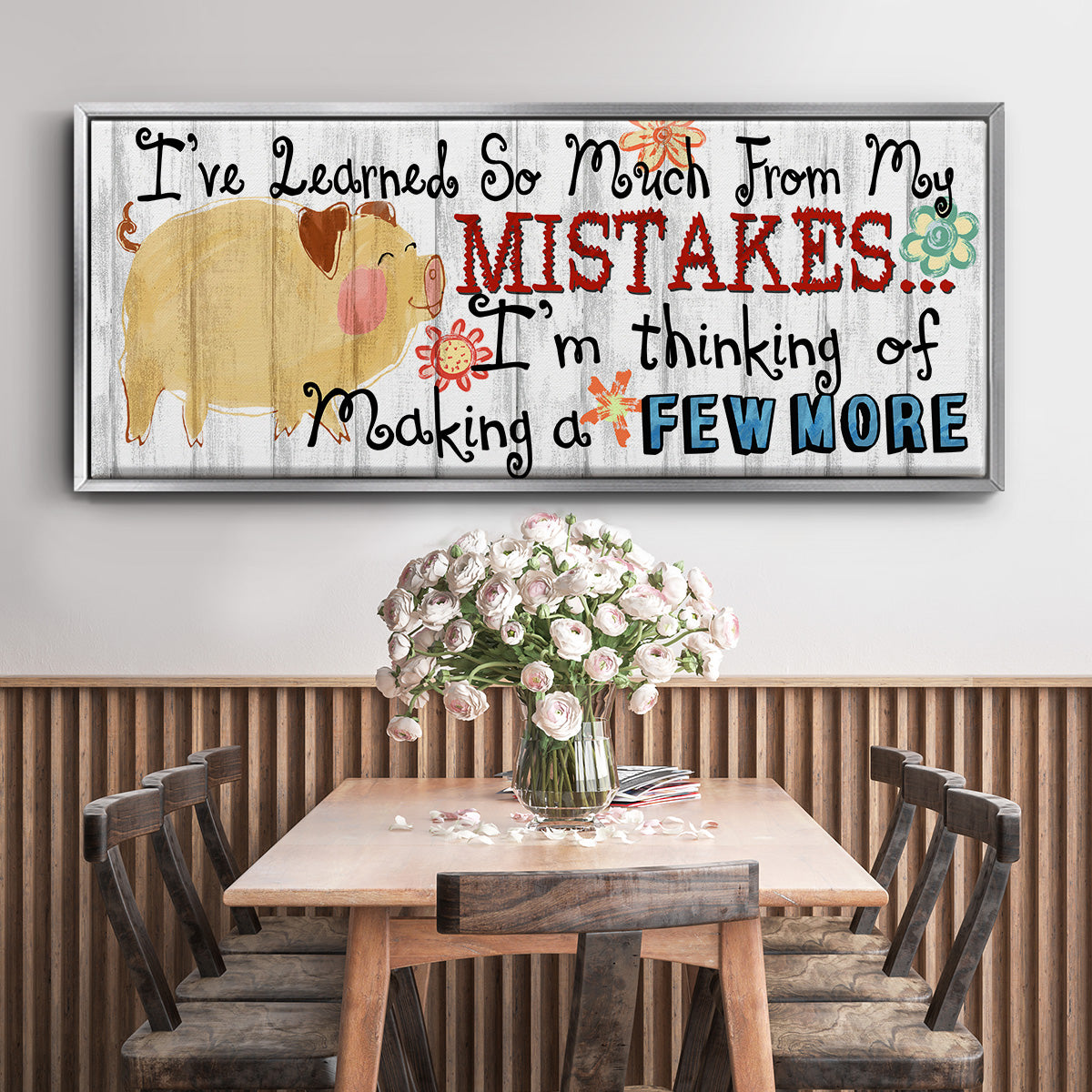 I've Learned - Floater Framed Canvas Print