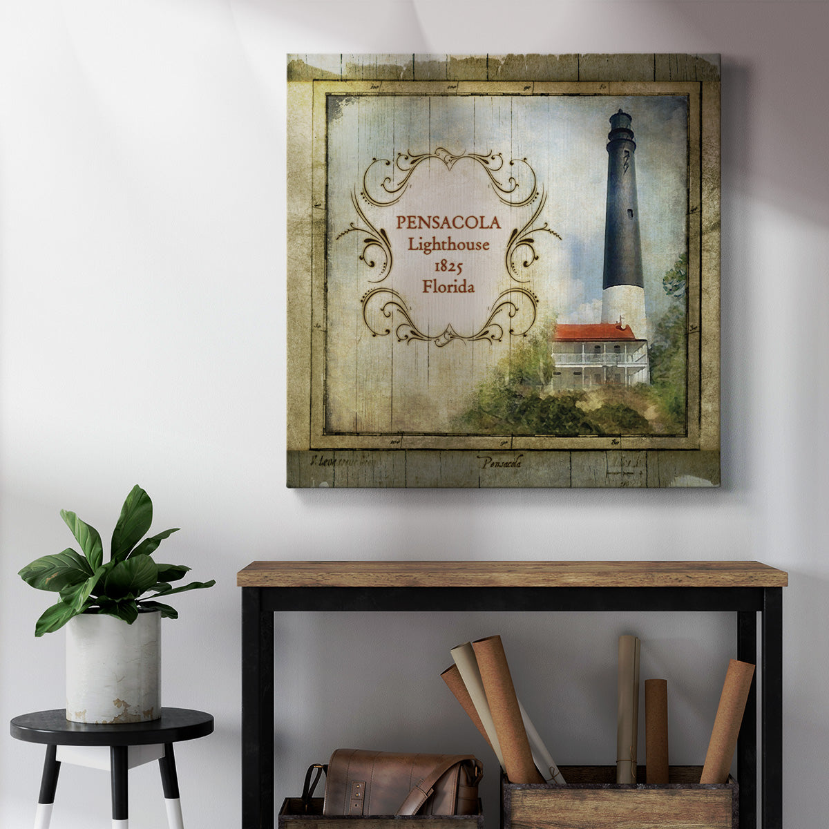 Florida Lighthouse VII-Premium Gallery Wrapped Canvas - Ready to Hang