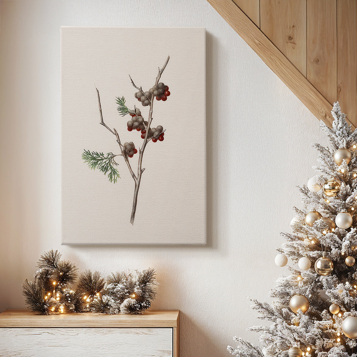 Snowwhite Dusk Square - Canvas Art Print