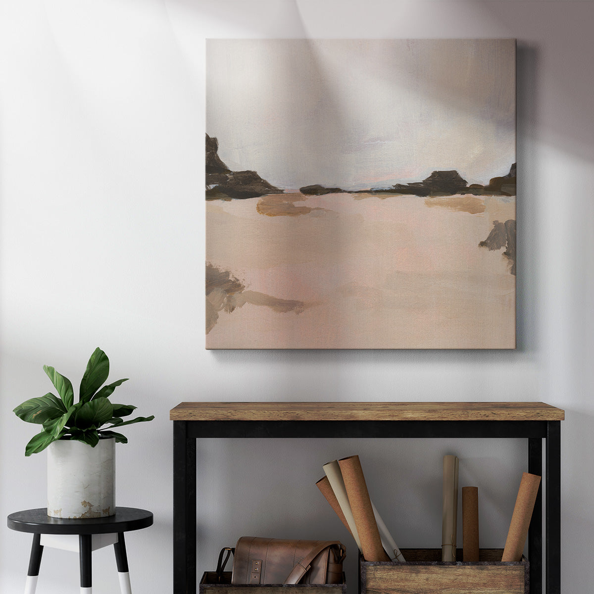 Misty Horizon Line II - Canvas Art Print