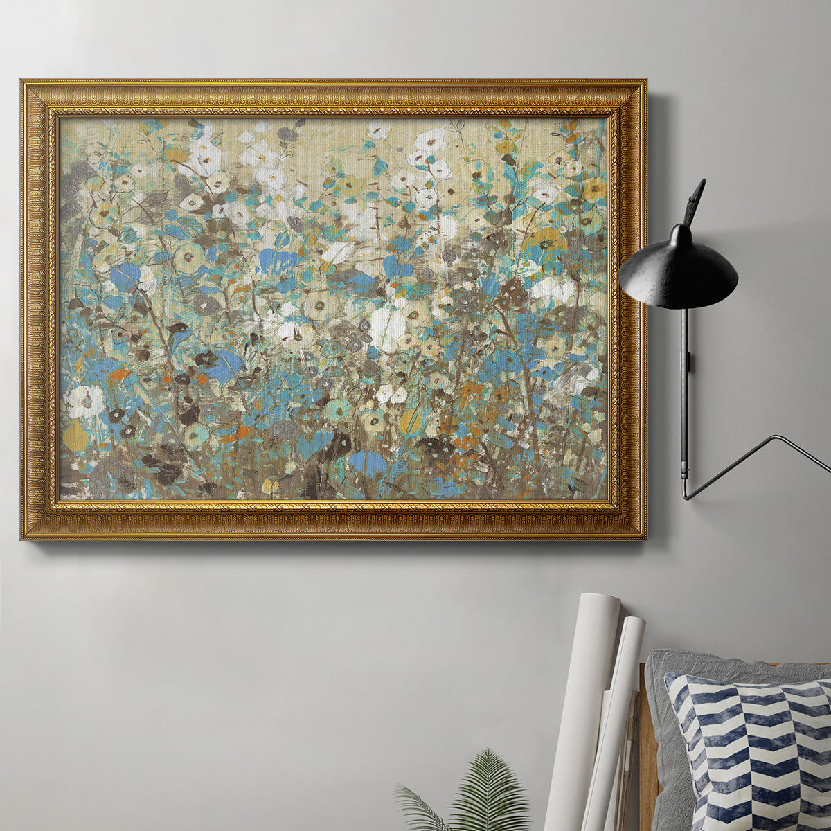 Flowering Vines I Premium Framed Canvas- Ready to Hang