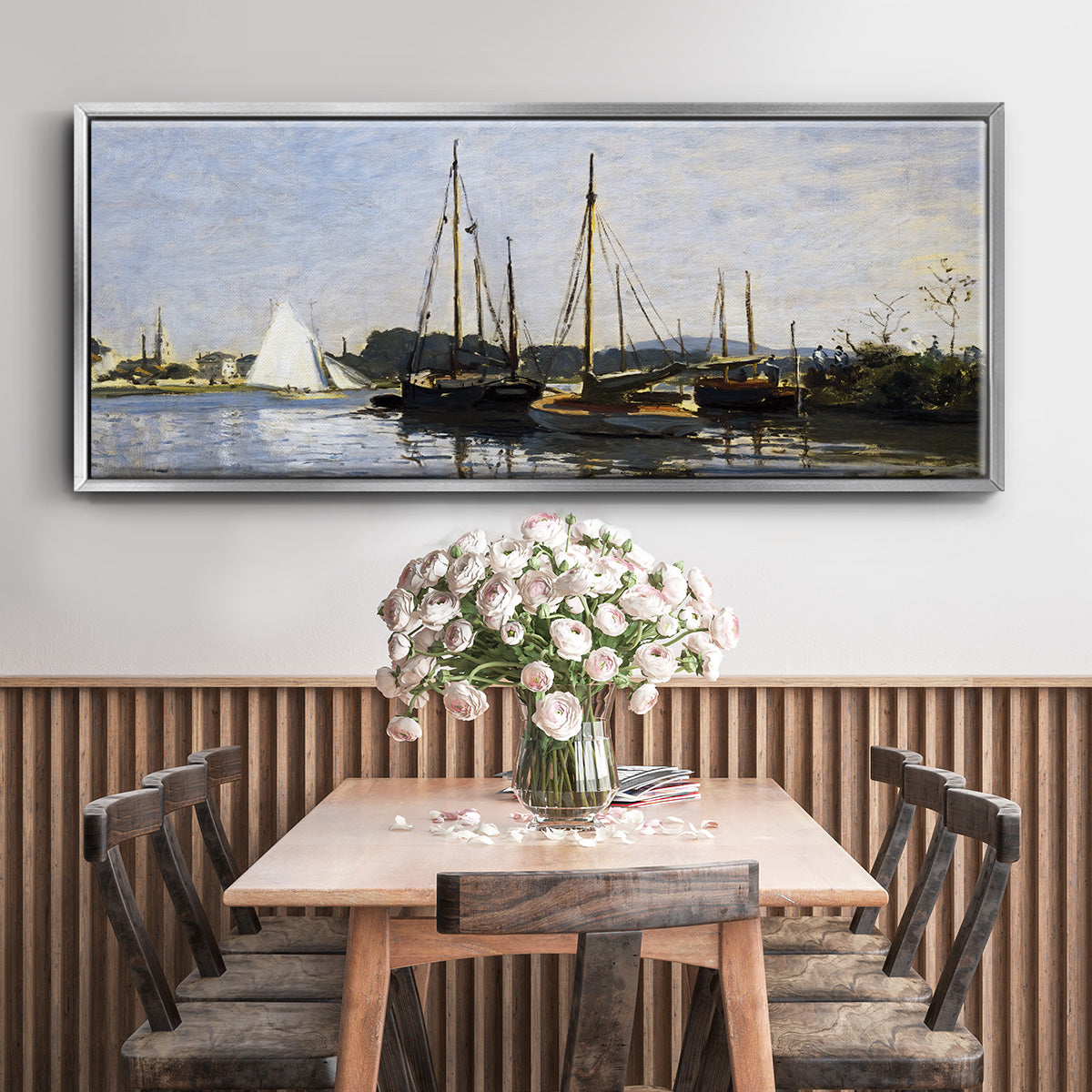 Pleasure Boats, 1872 - Floater Framed Canvas Print