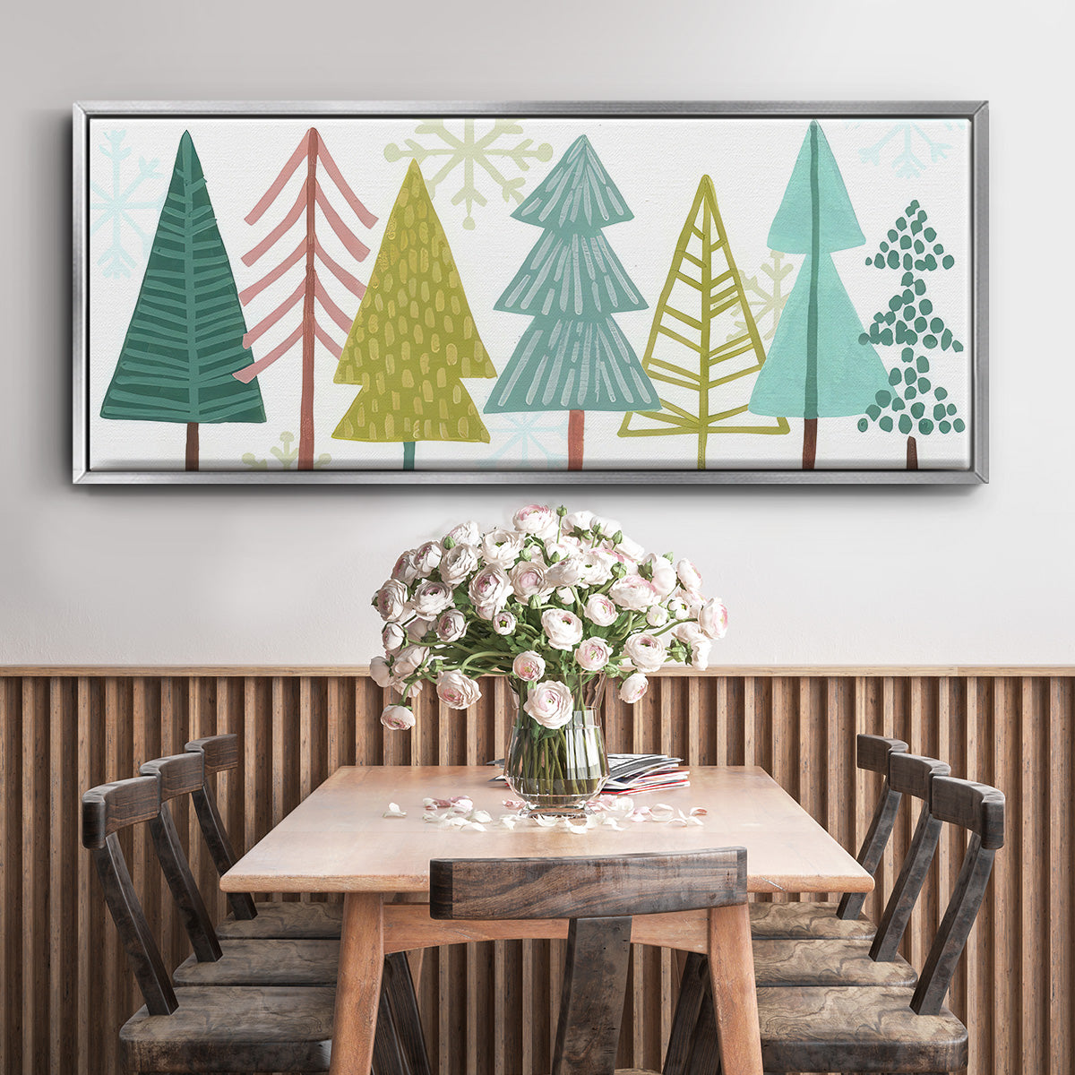 Modern Holiday Collection D - Floater Framed Canvas Print