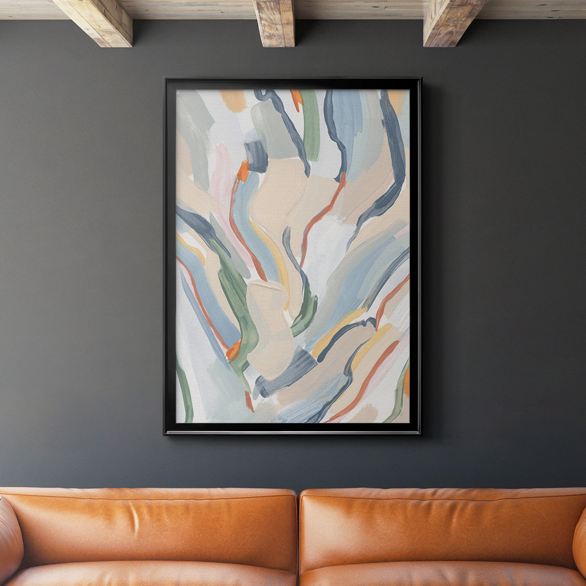 Pour Monsieur - Modern Framed Canvas Print