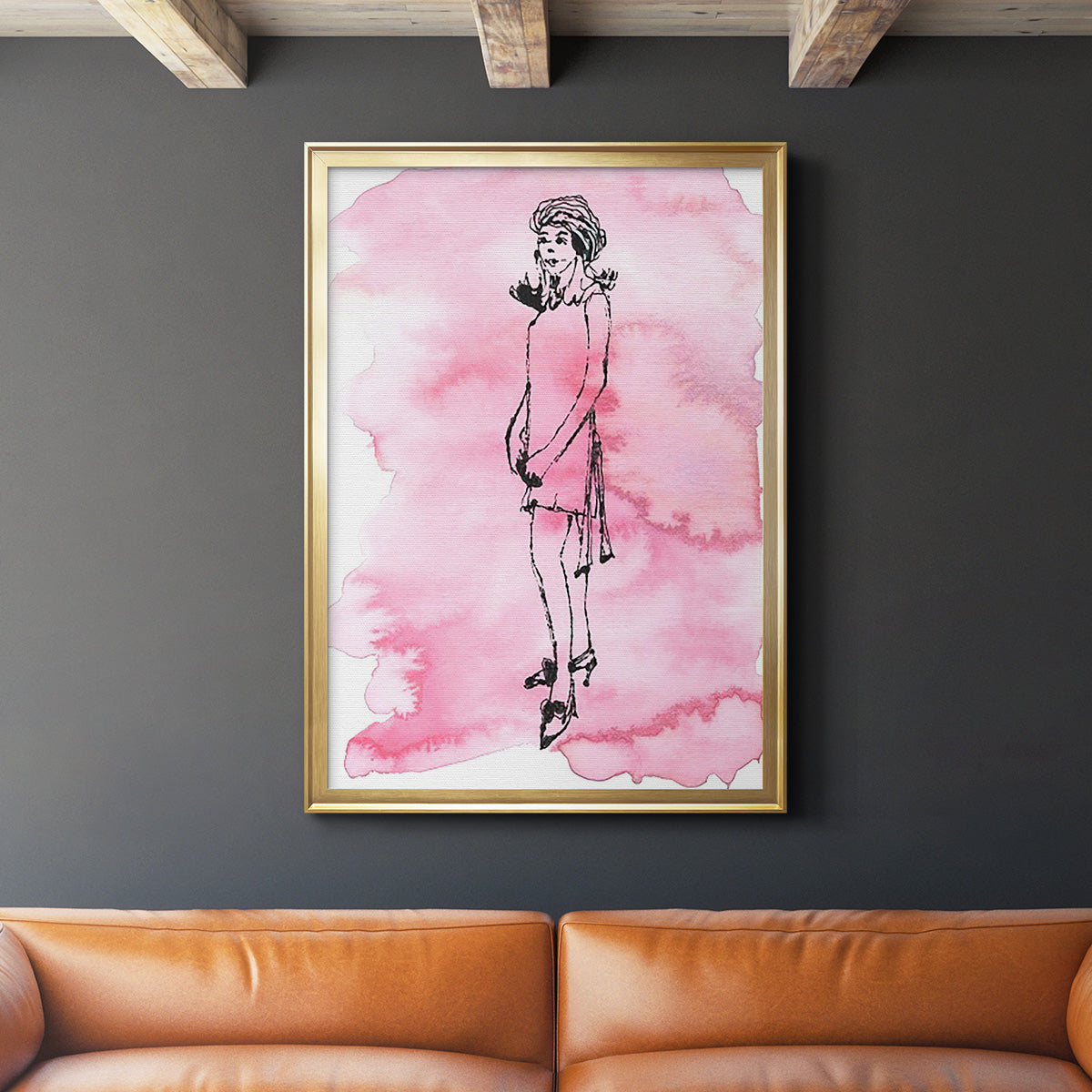 60's Fab II - Modern Framed Canvas Print