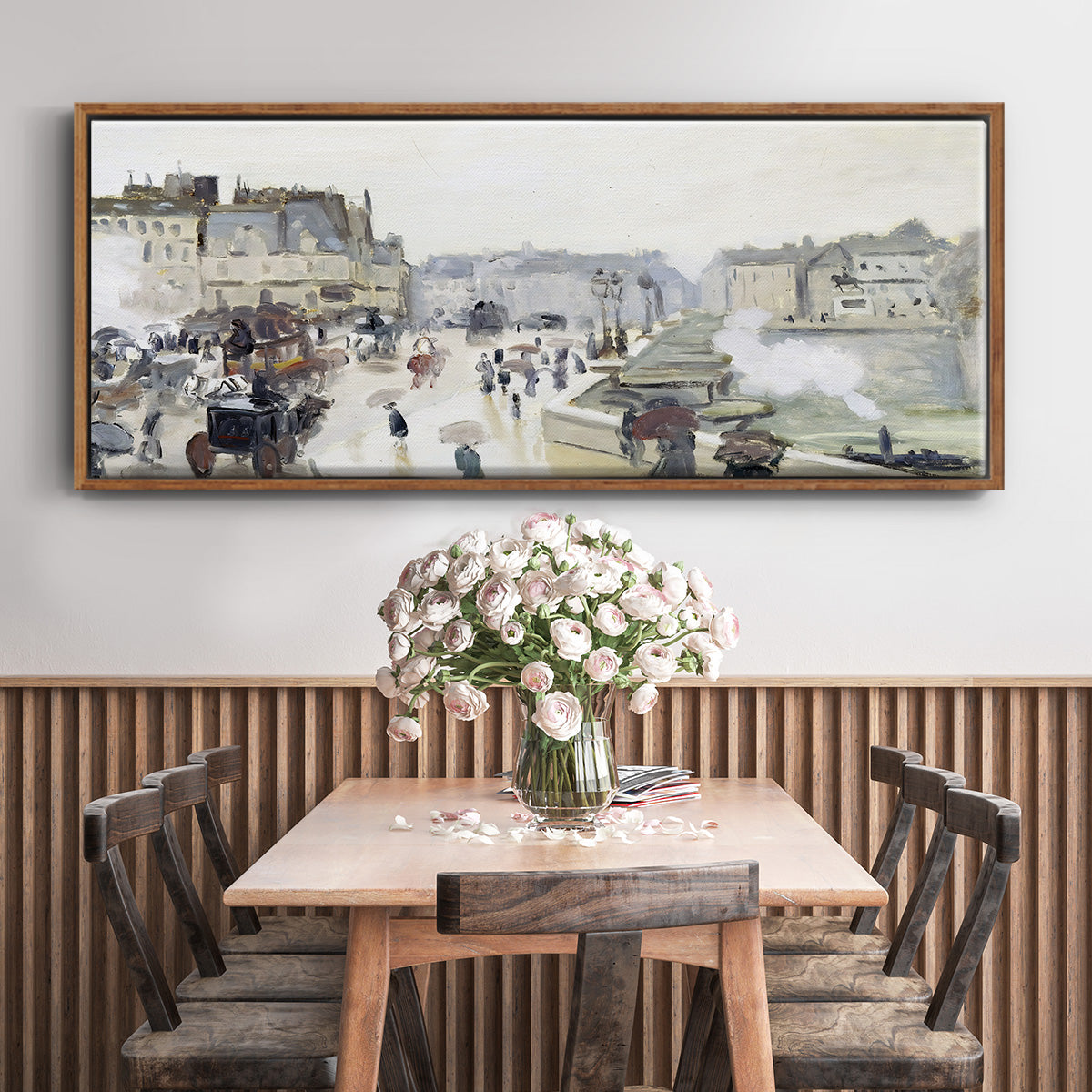 The Pont Neuf, 1872 - Floater Framed Canvas Print
