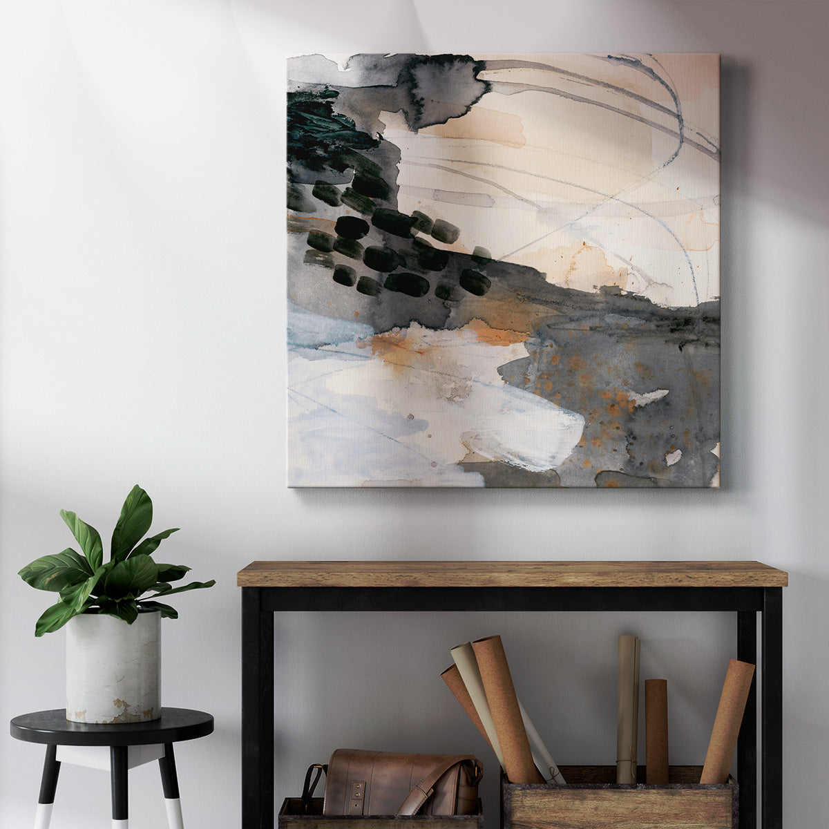 Neutral Flock I - Canvas Art Print