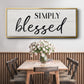 Simply - Floater Framed Canvas Print