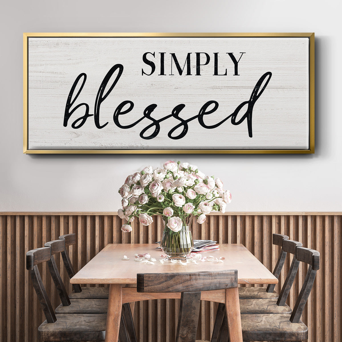 Simply - Floater Framed Canvas Print
