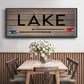 Lake Paddles - Floater Framed Canvas Print