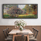 The Park - Floater Framed Canvas Print