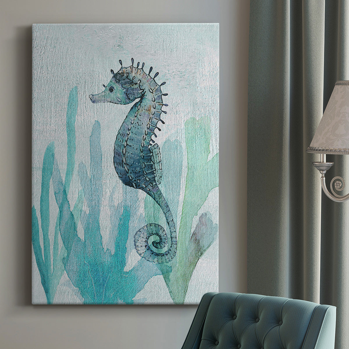 Seahorse II Premium Gallery Wrapped Canvas - Ready to Hang