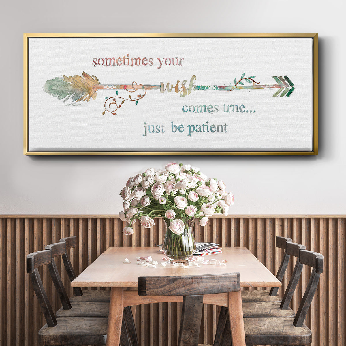 Wishing Arrow - Floater Framed Canvas Print