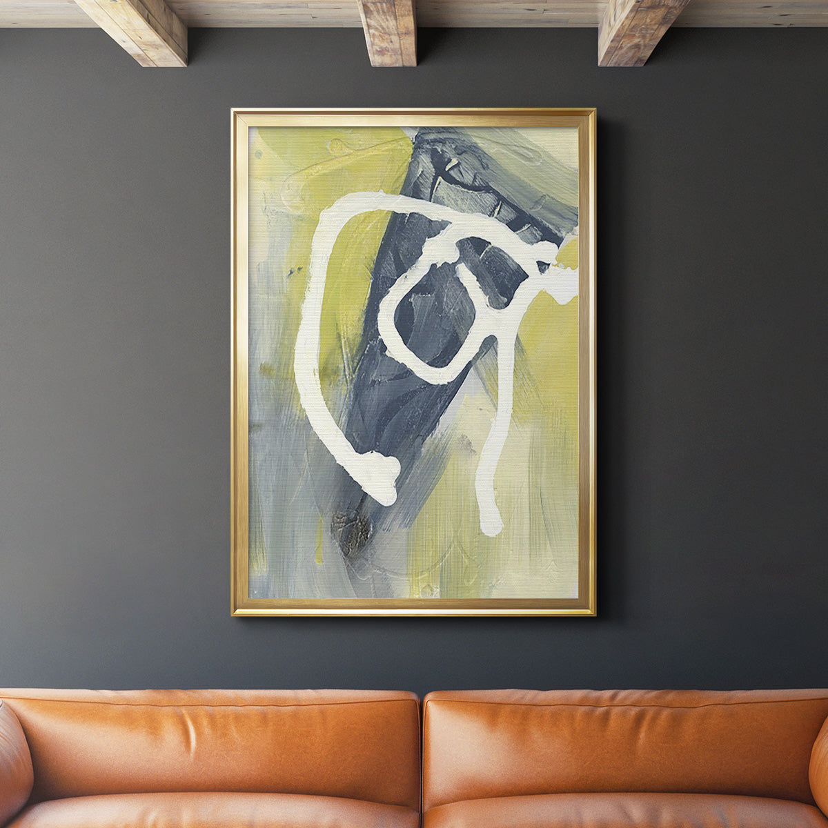 Delightful I - Modern Framed Canvas Print