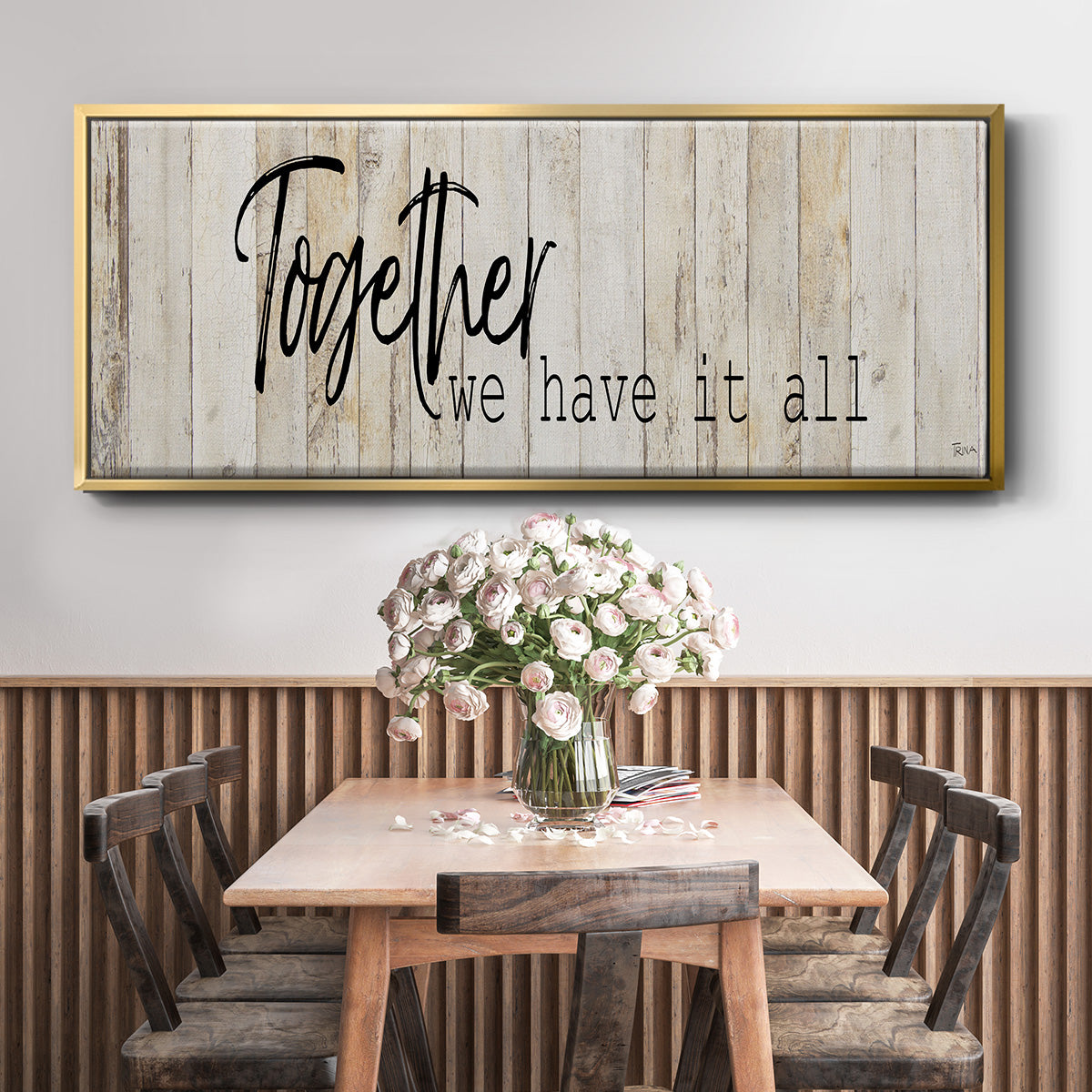Together We Have - Floater Framed Canvas Print