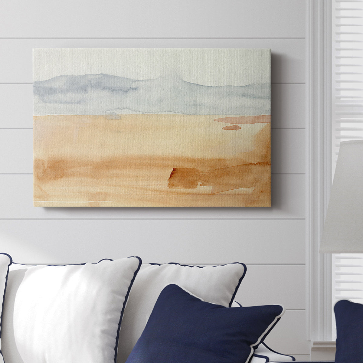 Ash Blue Horizon II - Canvas Art Print