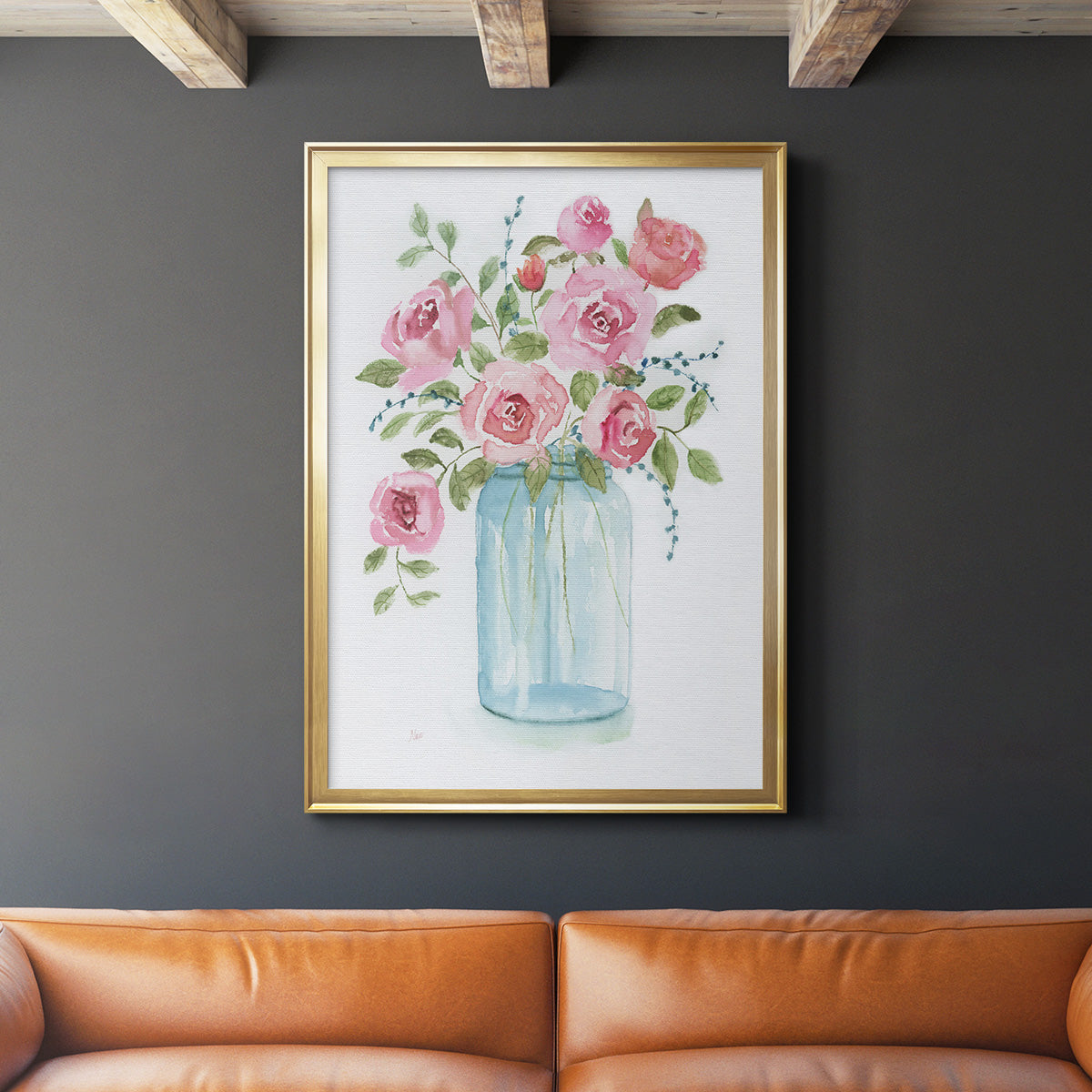 Adorable I - Modern Framed Canvas Print