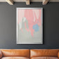 Blushing Abstract I - Modern Framed Canvas Print