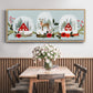 Snow Globe Village Collection D - Floater Framed Canvas Print
