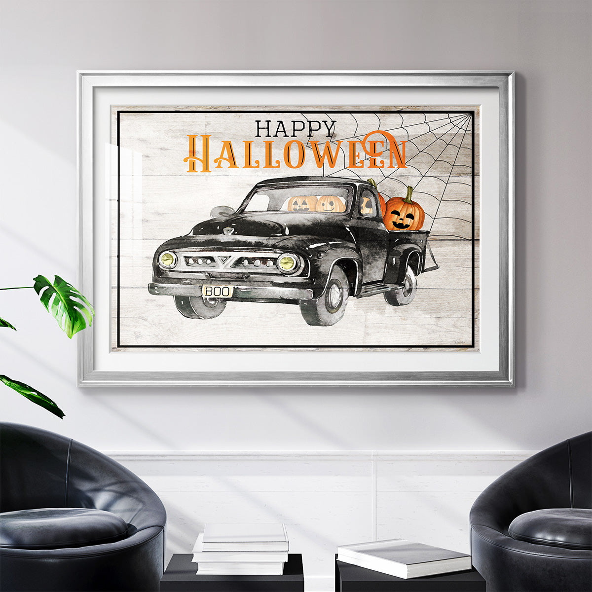 Happy Halloween - Modern Framed Art Print