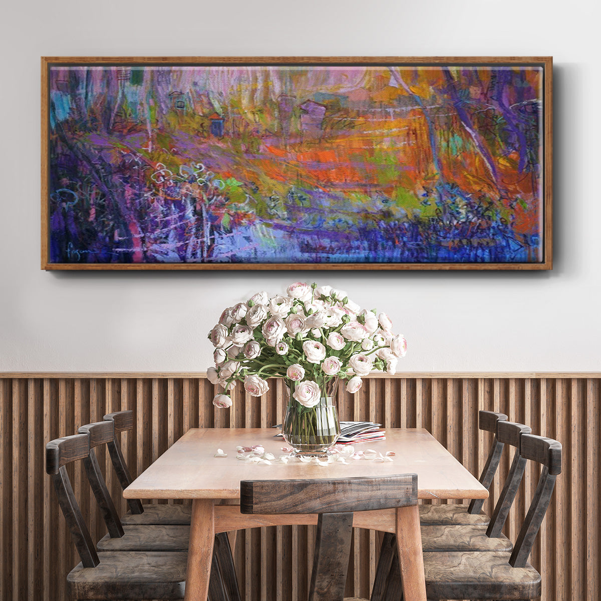 Nocturn in the Secret - Floater Framed Canvas Print
