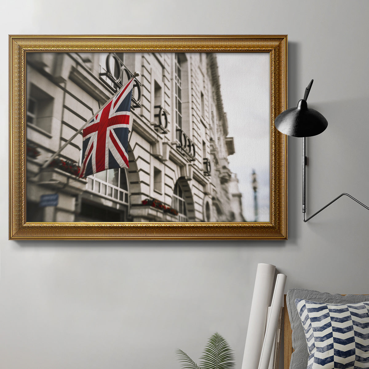 London Scene II Premium Framed Canvas- Ready to Hang