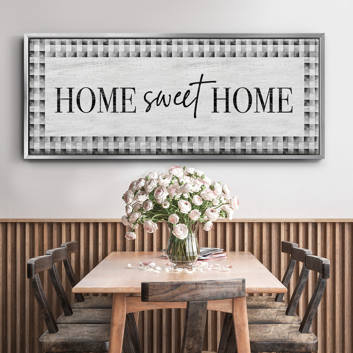 Home Sweet Home - Floater Framed Canvas Print