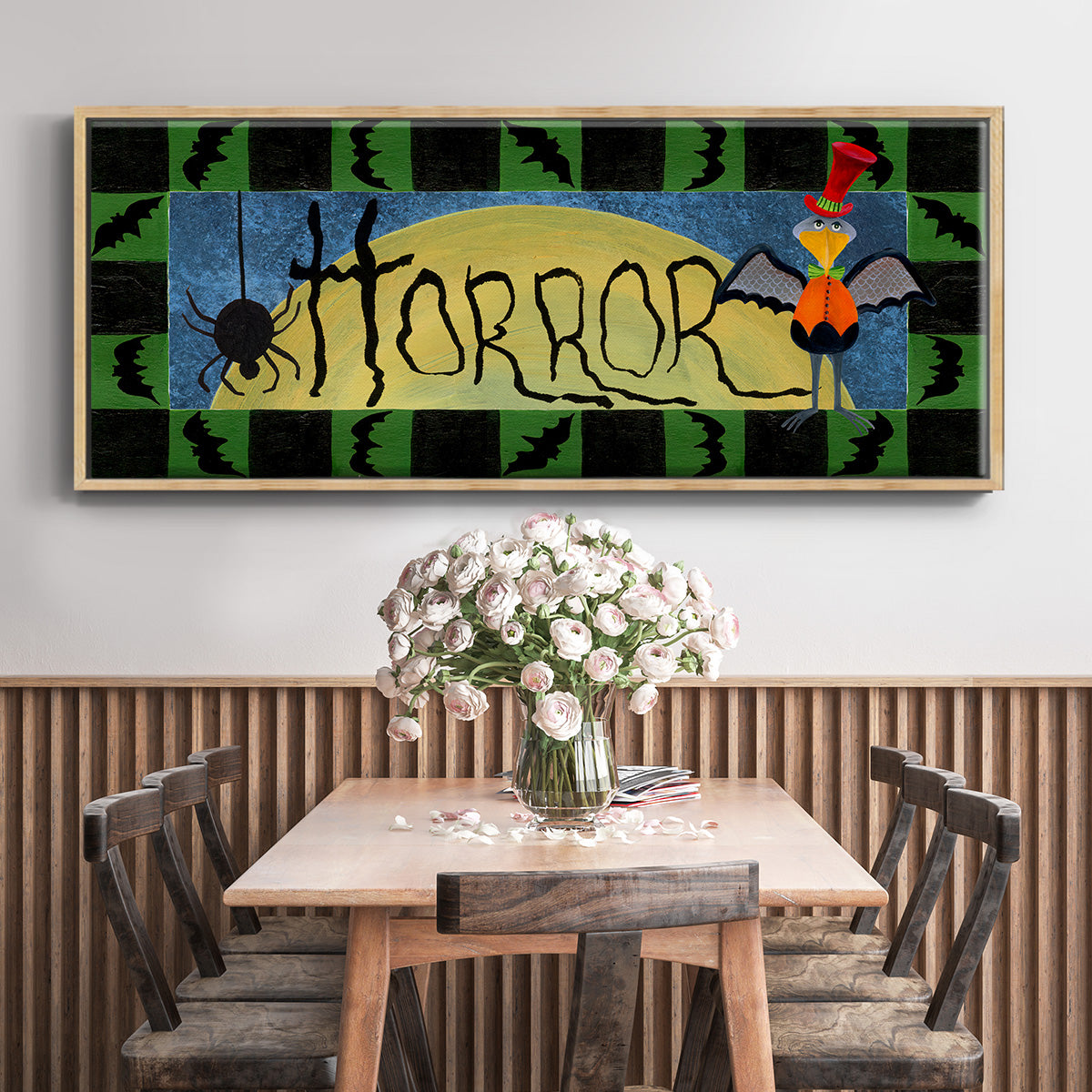 Halloween Trick or Treaters Collection D - Floater Framed Canvas Print