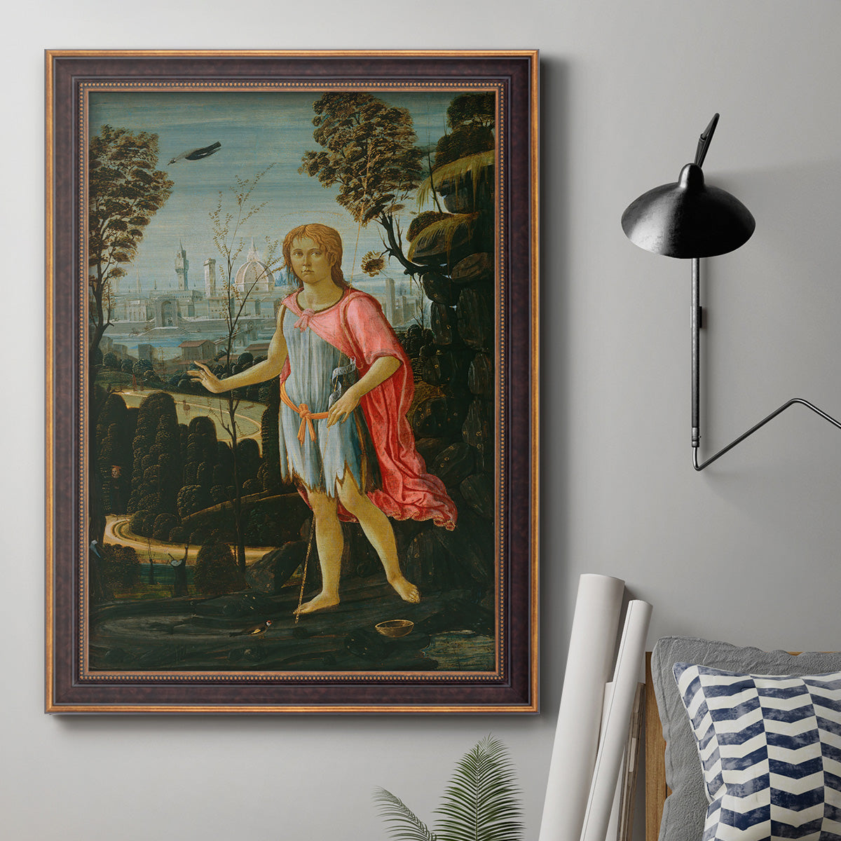 Saint John the Baptist - Ornate Framed Canvas Print