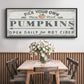 Pumpkin Patch I - Floater Framed Canvas Print
