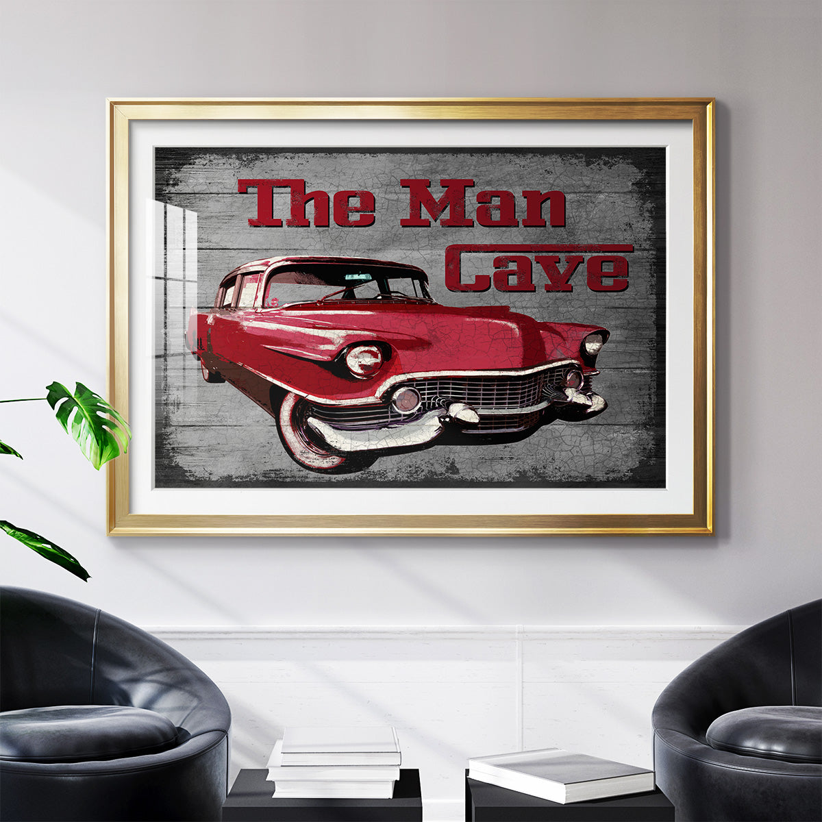 The Man Cave - Modern Framed Art Print
