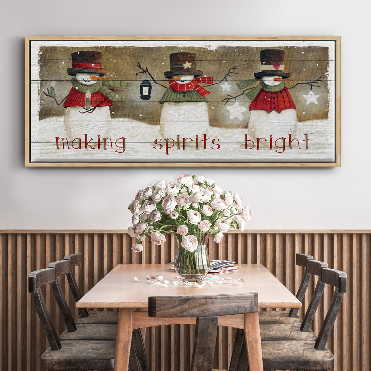 Making Spirits Bright - Floater Framed Canvas Print