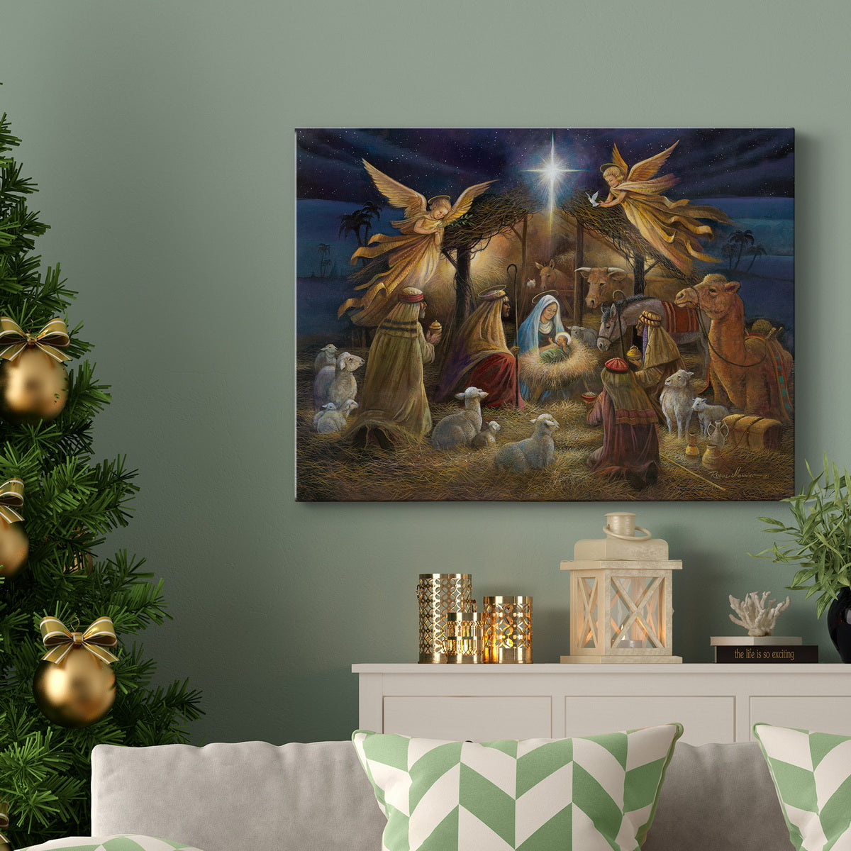 Nativity - Premium Gallery Wrapped Canvas  - Ready to Hang