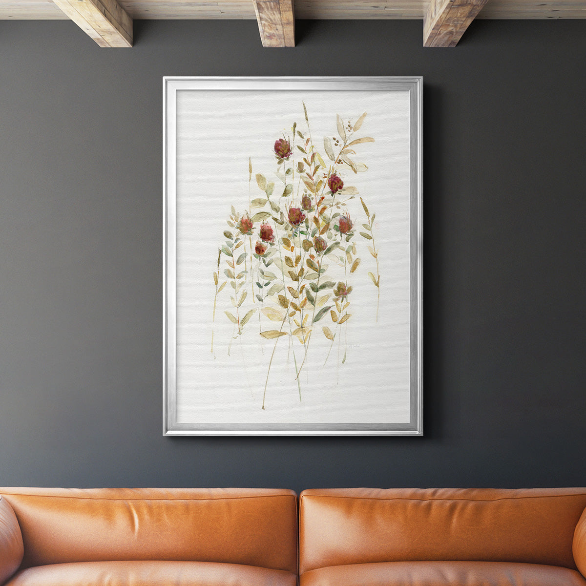 Wildflower Breeze I - Modern Framed Canvas Print