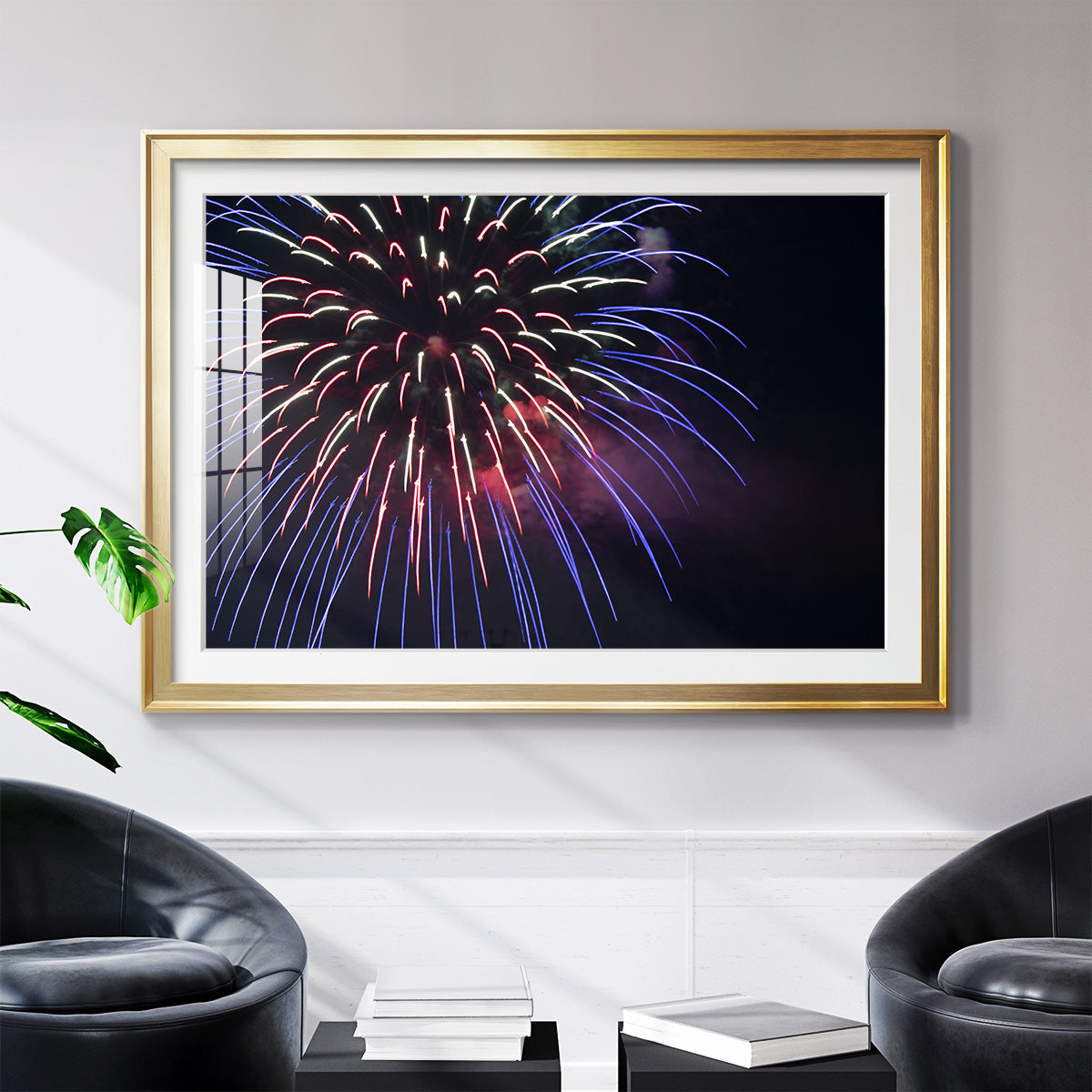 Sky Flower - Modern Framed Art Print