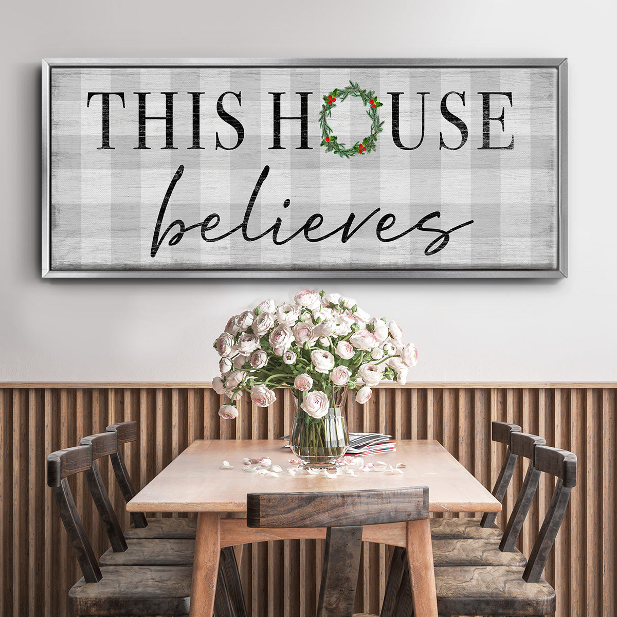 This House Believes - Floater Framed Canvas Print