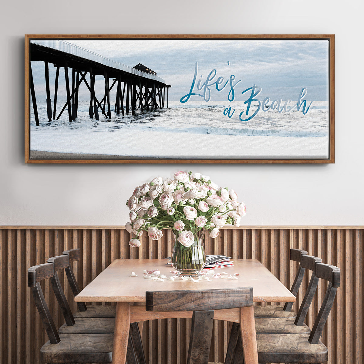 Life's a Beach - Floater Framed Canvas Print