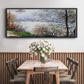 The Banks of the Seine, Ile de la Grande - Floater Framed Canvas Print