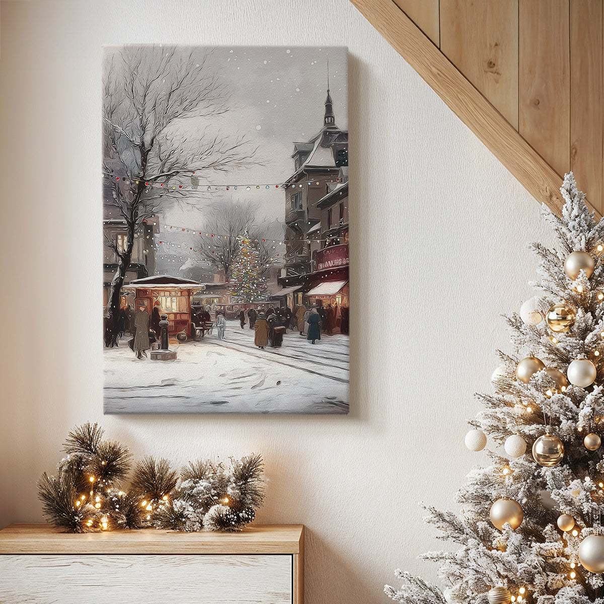 Chalk Promise of Pines - Canvas Art Print