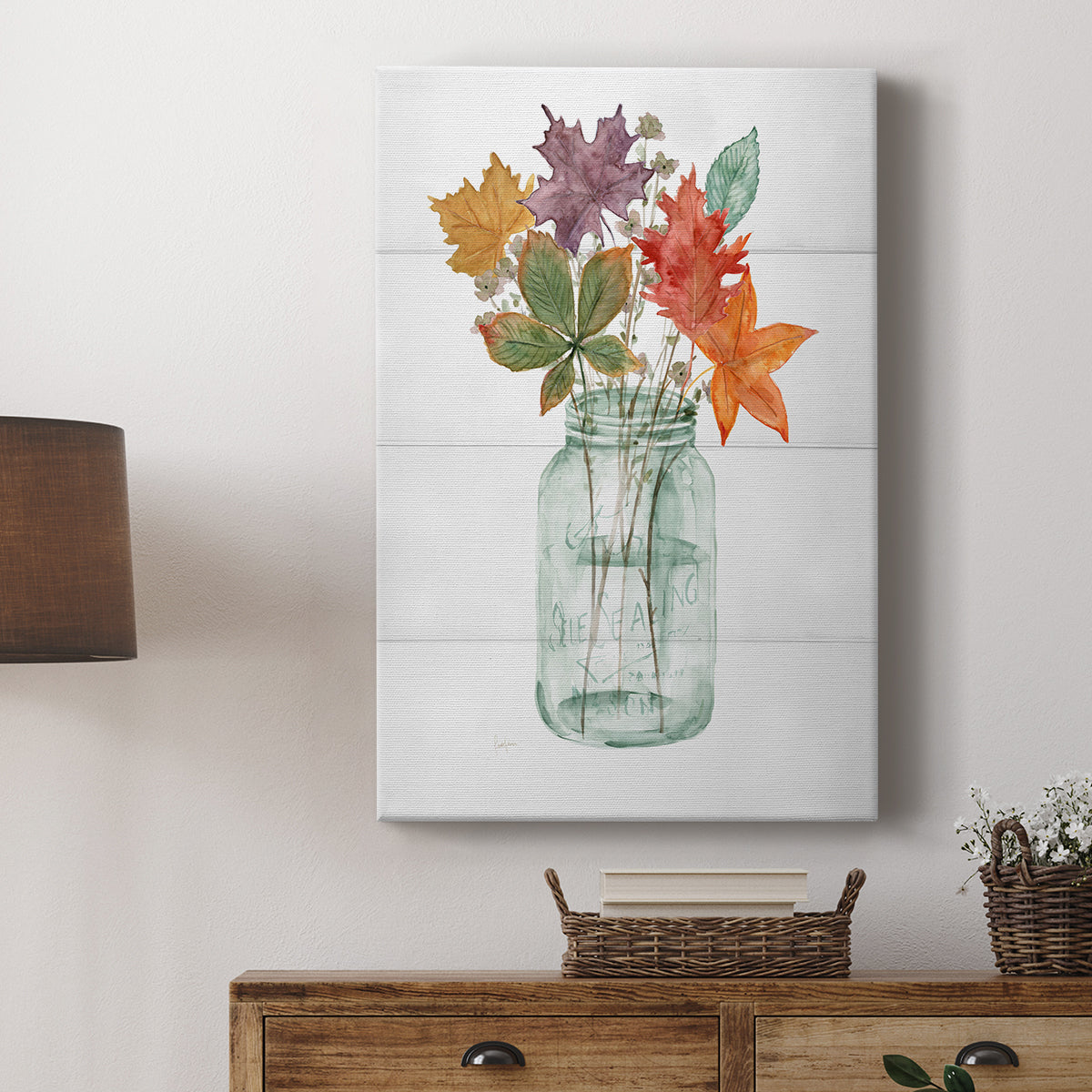 Harvest Home Leaves I - Canvas Art Print