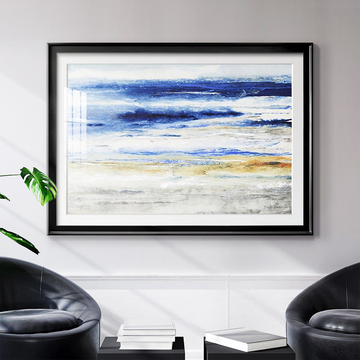 Choppy Seas I - Modern Framed Art Print