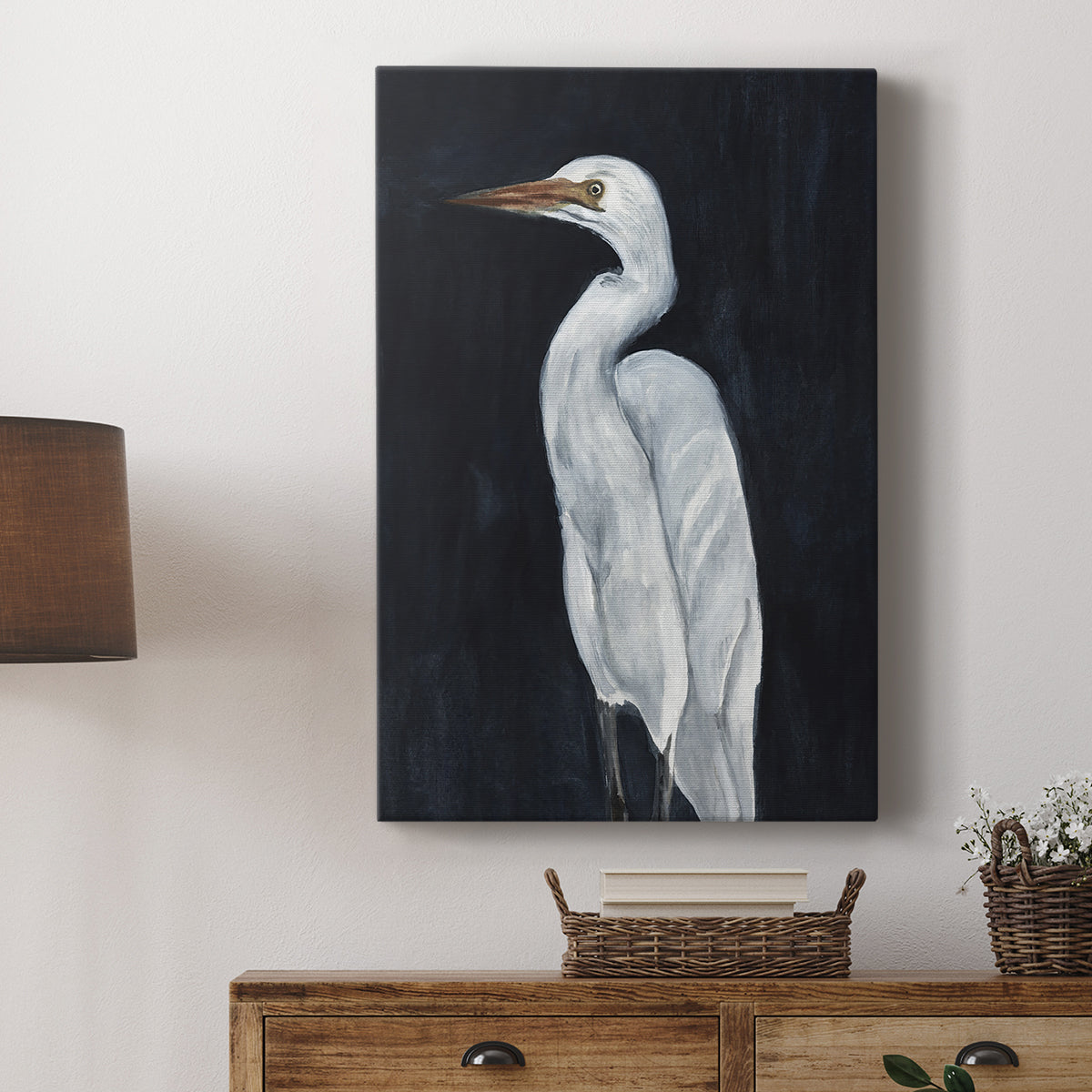 Calm Great Egret I - Canvas Art Print