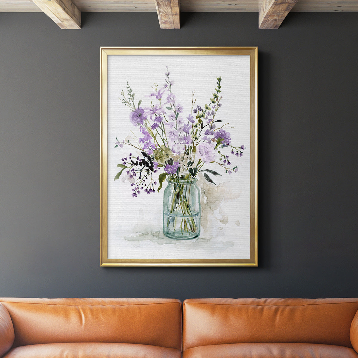 Purple Passion II - Modern Framed Canvas Print