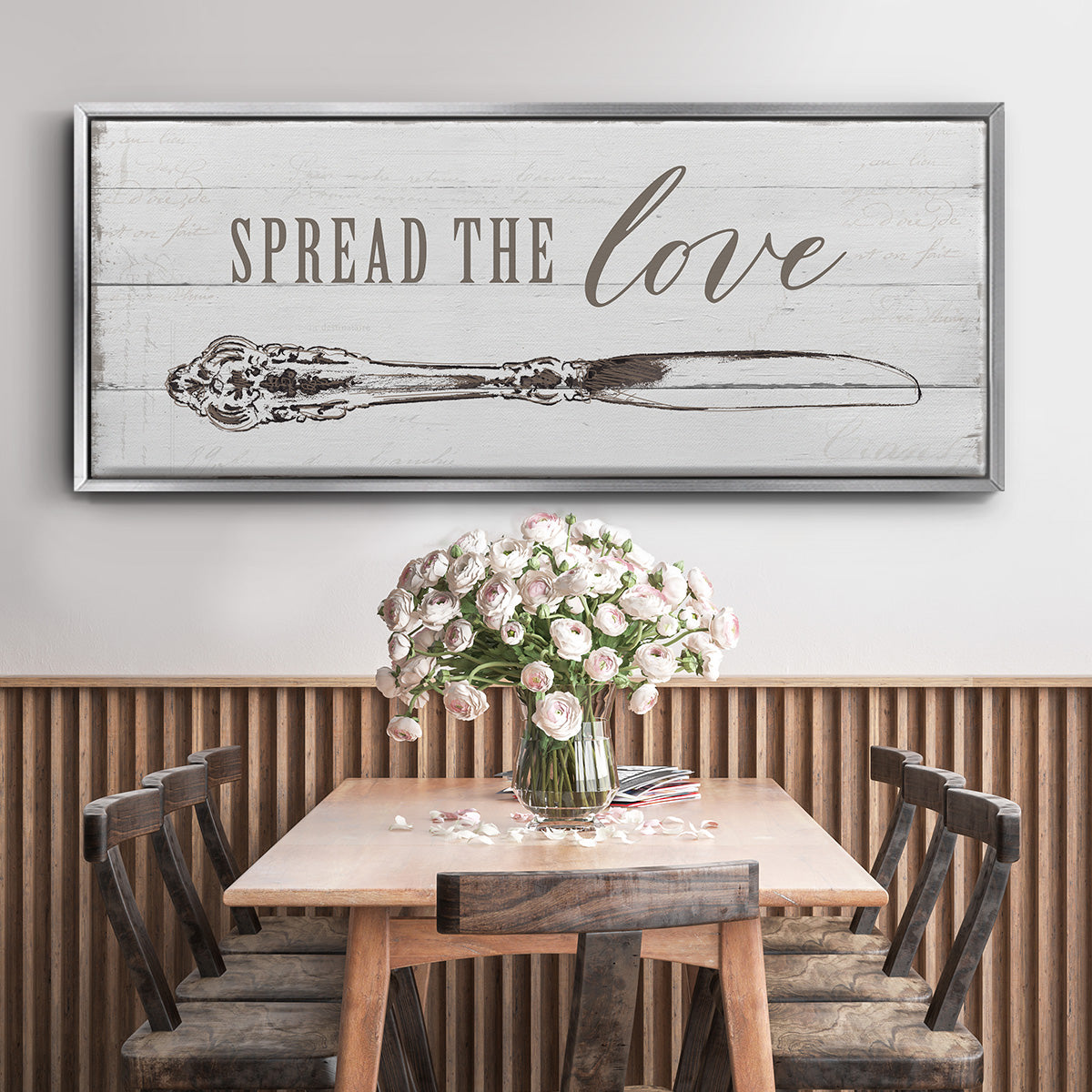 Spread the Love - Floater Framed Canvas Print
