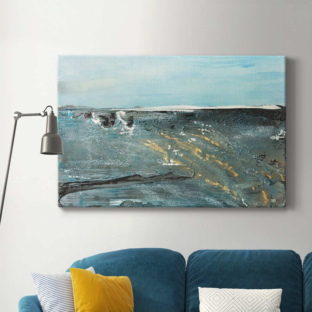 Flow of Love in Ocean II Premium Gallery Wrapped Canvas - Ready to Hang