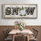 Winter Wonderland Friend Snow - Floater Framed Canvas Print